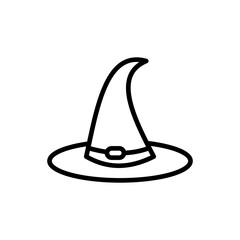 Vector illustration of magic hat with lines