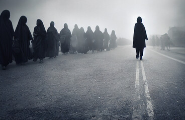 Mujer Iraníes en protesta