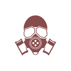 Gas mask icon logo design