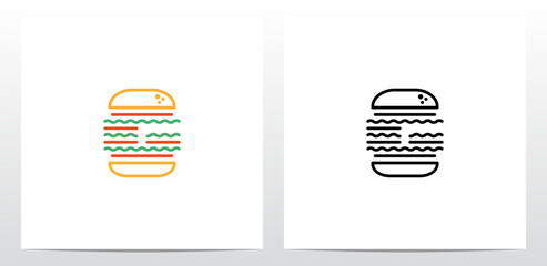 Cheese Burger Letter Logo Design G