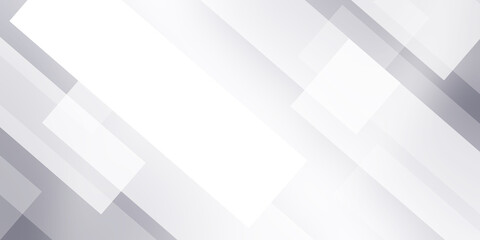 Naklejka premium Abstract white square shape with futuristic concept background