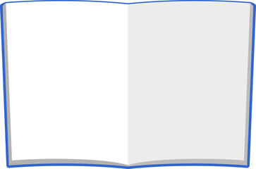 無地のノートのイラスト
