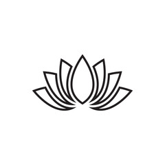 Beauty Vector lotus flowers design logo Template icon