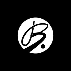 B company name initial letter icon. B point monogram.