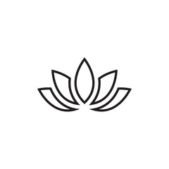 Beauty Vector lotus flowers design logo Template icon