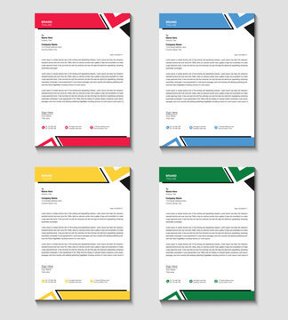 Professional creative letterhead template design 