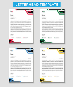 Business Letterhead modern template design