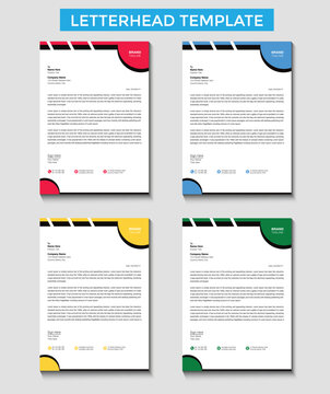 Company Corporate letterhead template design
