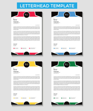 Professional business letterhead template design