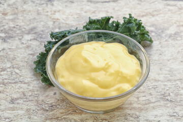 Cheese sauce in the bowl
