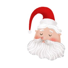 santa claus isolated on white