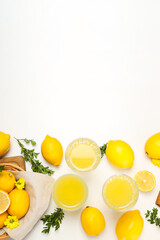 Concept of tasty drink, Limoncello, space for text