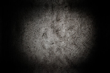Wall concrete texture dark black gray background abstract grey color design are light with white gradient background.