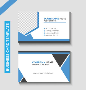 Clean style modern business card design template