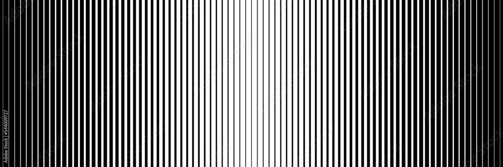 Poster horizontal black line halftone design for pattern and background.