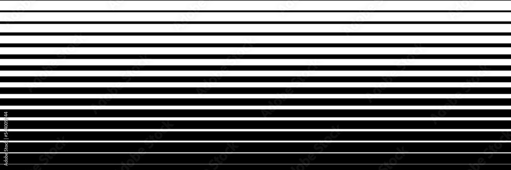 Poster horizontal black line halftone design for pattern and background.
