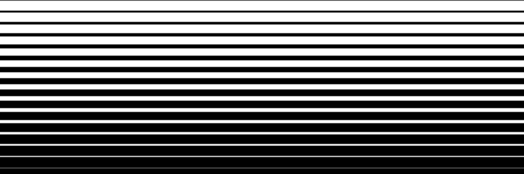 horizontal black line halftone design for pattern and background.