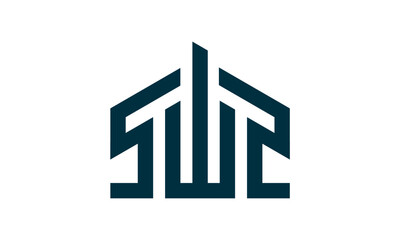 S W S monogram logo template