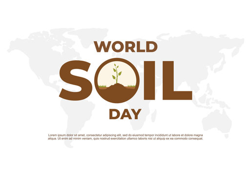 World soil day background celebrated on december 5.