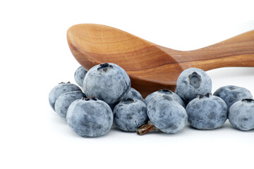Blueberries isolated on white background