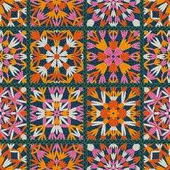 Just let me finish this row, pattern illustration