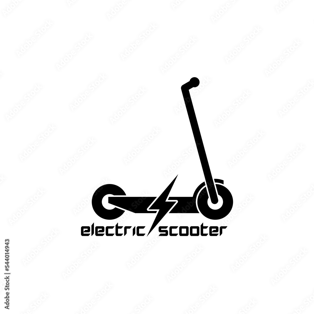 Canvas Prints Kick scooter, electric transport icon isolated on white background