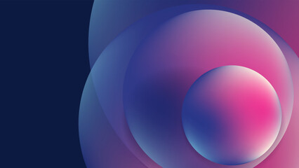 Obraz premium abstract 3d sphere technology wallpaper background with blurred gradient texture vector. Fluid gradient background vector. Modern wallpaper design for social media, idol poster, banner, flyer.