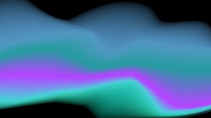 Blurred fluid liquid aurora gradient background with modern abstract technology futuristic neon hologram color patterns. Templates for brochure, poster, banner, flyer and card. Vector illustration.