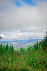 Obraz premium clouds over the mountains