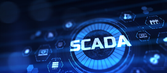 SCADA Supervisory control and data acquisition industrial process automation software system.