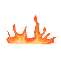 Flat fire flame illustration