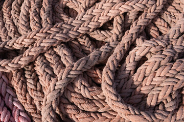 Thick Rope Of Sailing Ship Marine Background