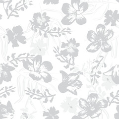 Fototapeta premium Oriental Floral Seamless Pattern Design Background