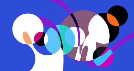 Abstract liquid shape. Fluid geometric design. Isolated gradient waves with geometric lines, dots, batik Indonesia pattern. Vector illustration.