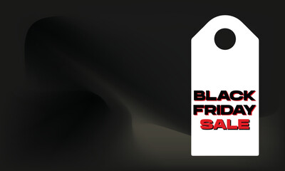 Black Friday Sale template vector illusration. Modern minimal design with black, white, and copy space area. For Poster, Banner, Card Invitation, Social Media. Editable