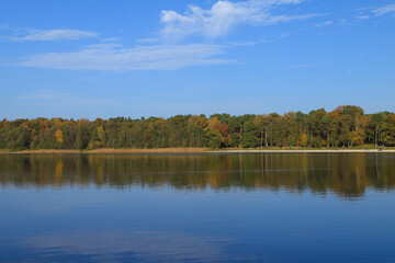 View of the Gorin lake (Gorinsee), district of Barnim, Brandenburg - Germany