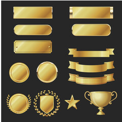 金色ゴールドのフレームセット