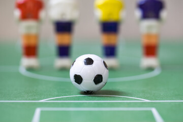 soccer ball on the table