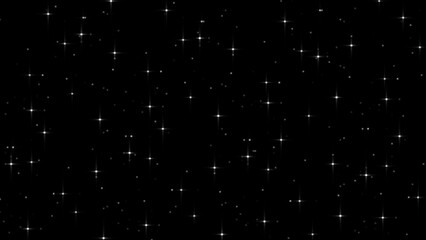 Glittering white dot lights overlay background