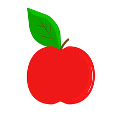 red apple illustration
