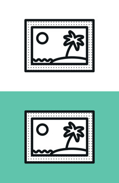 Photo picture icon vector illustration