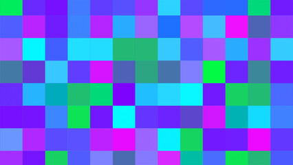Neon Color Mosaic Pattern Square Tile Background