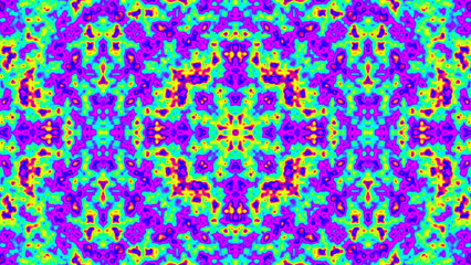 trippy neon color symmetrical art background