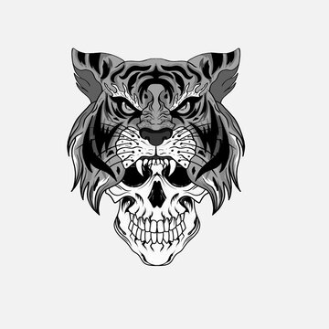 recommend clip art: Samurai warrior skull tattoo or Japanese mask and Japan ninja. Japanese samurai warrior skull head with ronin armor sword, kamikaze army shogun demon.