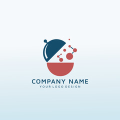 Obraz premium You Tube Channel science and cooking logo