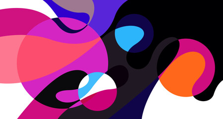 Fototapeta na wymiar Abstract liquid shape. Fluid geometric design. Isolated gradient waves with geometric lines, dots, batik Indonesia pattern. Vector illustration.