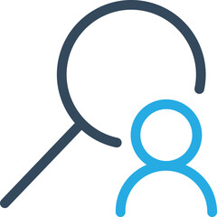 Search user  Vector Icon which is suitable for commercial work and easily modify or edit it
