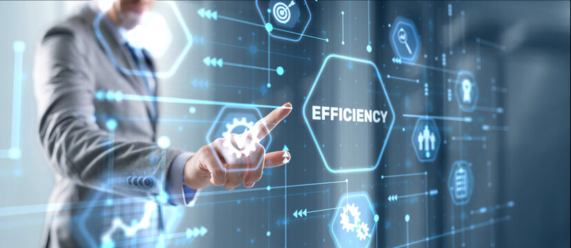 Manager businessman plan to increase efficiency