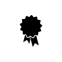 Badge icon isolated on white background.