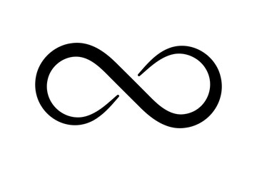 Variable Infinity symbol isolated PNG - obrazy, fototapety, plakaty